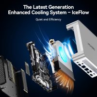 GEEKOM XT1 Mega Mini PC,With 14th Intel Ultra U9-185H (Max 5.1GHz), 32GB DDR5 1TB M.2 NVMe SSD, Mini Desktop Computers Windows 11 Pro, 3 Years Warranty/WiFi 7/BT 5.4/Dual 2.5G LAN/USB4.0/8K,for Office - Image 7