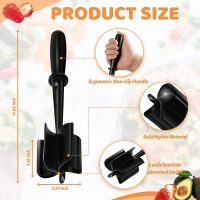 Meat Chopper, Hamburger Chopper, Potato Masher-Professional Multifunctional Heat Resistant Nylon Ground Beef Smasher Kitchen Tools And Gadgets, ​Safe For Non-Stick Cookware - Image 3