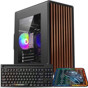 Desktop Computer Tower PC, Intel Core i7-4770-3.4GHz, 16GB DDR3 RAM, 512TB M.2 SSD Hard Drive, RGB Fan x 3, Wi-Fi 6.0, USB 3.0, HDMI, Windows 11 Home or Office