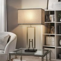 Rectangular Lamp Shades Set of 2, 16"L x 8"W x 10"H Large Lamp Shade, Gray Lampshades for Floor Lamps Table Lamps, Natural Linen Hand Crafted, Spider, Harp Holders Included, Easy Assembly Required - Image 8