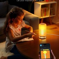 Govee RGBIC Smart Table Lamp 2, Touch Bedside Small Table Lamp Work with Matter, Alexa, LED Desk Lamp with 64 Scene Modes, Color Changing Lamp for Bedroom Living Room Dimmable Night Light(Corded) - Image 7