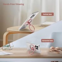 for MagSafe Phone Grip Stand, Magnetic Phone Ring Holder for MagSafe, Magnetic Ring Holder for iPhone. (Glitter Rose Gold) - Image 2