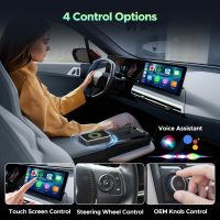 LAMTTO 3-in-1 Magic AI Box Video Player for Streaming Netflix/YouTube/TikTok on Car Screen Wireless Carplay Adapter Dongle with USB Drive for OEM Wired Apple Car Play Cars - Image 8