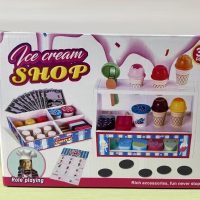 Wooden Ice Cream Toys Kids Toy Food for Toddler Girls 3+, Ice Cream Shop Playset, Pretend Play Kitchen Toys with Display Counter & Fake Money - Wooden Food Toys for 3 4 5 Year Old Girls Boys Birthday - Image 8
