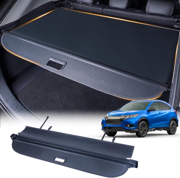 Cargo Cover Compatible with 2016-2022 Honda HRV HR-V Accessories Retractable Trunk Cover Shielding Shade Cargo Luggage Tonneau Cover
