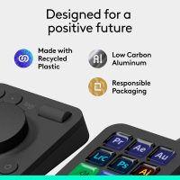 Logitech MX Creative Console, 9 Customizable LCD Keys, Stream Deck Accessories, Control Dial for Graphic Design, Adobe, Zoom, Spotify - Graphite, 3-Month Adobe Creative Cloud Membership - Image 10