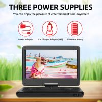 Feihe 16.5" Portable TV/DVD Player Combo with 14.0" Large HD Swivel Screen and Digital TV ATSC Tuner/HDMI/USB/AV/Audio, Built-in Battery, Dual High Volume Stereo Speakers - Image 6