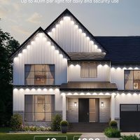 Govee Permanent Outdoor Lights 2, 150ft RGBIC Outdoor Lights with 108 LED Lights, IP67 Waterproof, 100 Scene Modes with 40lm White for Outdoor Decorations, Works with Alexa, Google Assistant, White - Image 7