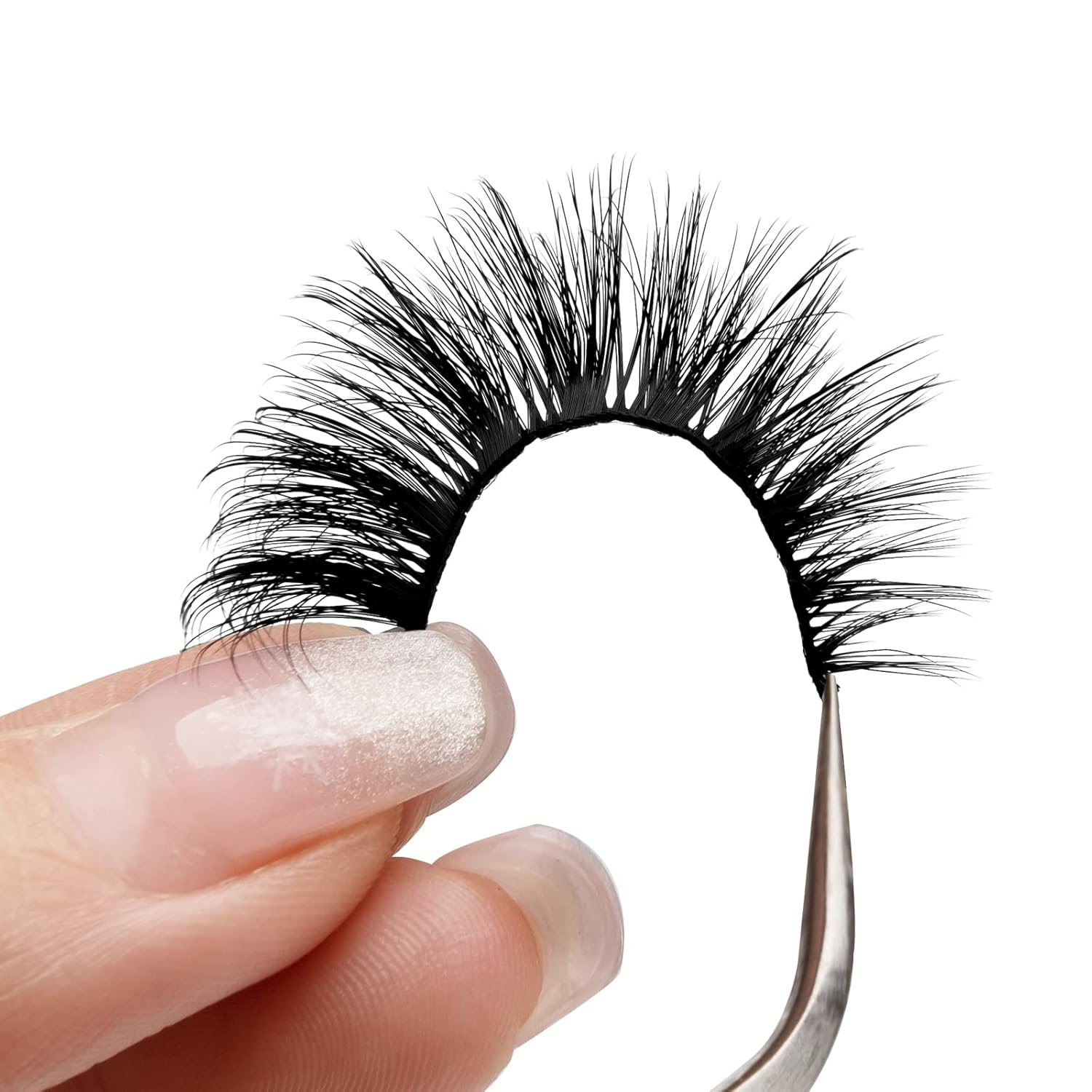 Onlyall Lashes Mink False Eyelashes Natural Wispy Lashes Soft Faux Mink Lashes Fluffy False Lashes 16MM A04 - Image 8