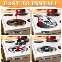 Cenipar W10196405 Range 8 inch drip bowl &W10196406 Range 6 inch drip bowl(3 Pack) chrome plated for Electric Surface Burner - Image 6
