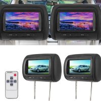 car tv for Back seat, 2pcs 7 in Control Headrest LCD Video Monitor MP5 Display Black DVD Player for Car,Car Tvs for Back for Seat 2 Set,Car Tv Headrest Monitor,Tv - Image 4