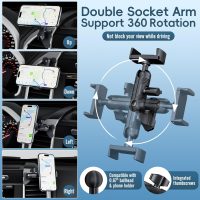 Kaishengyuan Metal Vent Phone Mount Compatible with 2015-2020 Ford F-150, 2017-2021 Super Duty & 2018-2021 Expedition, Car Solid Phone Holder Cellphone Cradles Bracket Stand for All Smartphone - Image 5