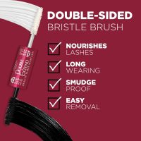 L'Oreal Paris Makeup Double Extend Tubing Mascara, Lengthening 2 Step Mascara, Smudgeproof, Black - Image 4