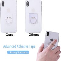 Cell Phone Ring Holder Stand Transparent Finger Grip 360 Degree Rotation Universal Smartphone Finger Ring Stand Kickstand (2 X Silver & 2 X Rose Gold) - Image 4