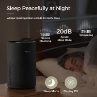 Purivortex Air Purifiers for Bedroom, Quiet Air Purifier with HEPA Filter for Pollen, Smoke, Dust, Pet Dander, Odor, Hair, Ozone Free, Covers Up to 880 Sq Ft, AC400 Black - Image 6