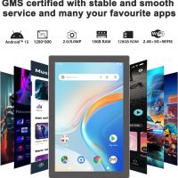Android 15 Tablet, 10 inch 18GB RAM 128GB ROM, 2.0Ghz Quad-core Processor Tablet, 1280*800 IPS Touch Screen, 2.4G/5G WiFi, 2 in 1 Tablets with Keyboard, Case, Mouse, Stylus, 6000mAh Battery 8MP Camera - Image 2