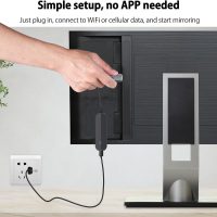 4K 1080P Wireless HDMI Display Adapter, WiFi Streaming Movies, Shows Receiver for i-Phone, i-Pad, Android, Tablet, Laptop, Window to HDTV/Monitor/Projector, Compatible Miracast, Air Play, DLNA - Image 7