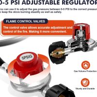 Llamaviva Propane Burner, High Pressure 100,000 BTUs Single Gas Stove with 4.1ft Adjustable Hose with Regulator,Propane Stove for Outdoor Cooking, Seafood Boil,Turkey Fry - Image 3