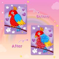 Poke Art Kit for Girls - No Mess Art Craft Activity, DIY Poke Hands Art for Kids, Creative Sensory Toy Set, Birthday Xmas Gifts for Ages 3 4 5 6-8 Year Old Girls Toys - Image 4