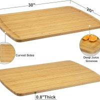 30x20 Stove Top Cover, Bamboo Wood Noodle Board Stove Cover for Gas Stove, Extra Large Cutting Board for Kitchen, Stove Top Cutting Board - Image 2