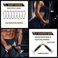 Cable Machine Attachment, LAT Pulldown Attachments, Home Gym Accessories, Triceps Pull Down Attachment - Image 6