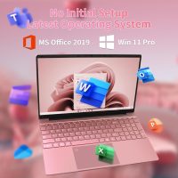 15.6" Pink Laptop,12th Gen N95(Up to 3.4Ghz),DDR4 32G RAM, 512GB NVME SSD, Windows 11 Pro &Office 2019,Fingerprint Lock, Portable Notebook PC with Backlit KB (GB, 512) - Image 6