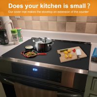 Electric Stove Top Covers - Silicone Stove Top Protector for Glass Top Stove - 28 x 20in RV Stove Top Covers - Dish Drying Mats For Kitchen - Image 3