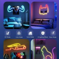 Govee RGBIC Neon Lights, LED Smart Neon Rope Light 2 Works with Matter, Alexa, Google Assistant, Custom DIY Neon Strip Lights for Bedroom and Holiday Decor, Softer Material, 32.8ft, White - Image 8