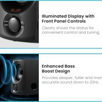 Acoustic Audio AA5172 700W Bluetooth Home Theater 5.1 Speaker System with FM Tuner, USB, SD Card, Remote Control, Powered Sub (6 Speakers, 5.1 Channels, Black with Gray) - Image 7