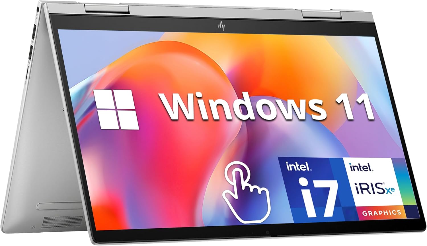HP Envy x360 2-in-1 14″ FHD Touchscreen Laptop, Intel i7-1355U, 16GB RAM, 1TB SSD, Backlit Keyboard, 5MP Camera, Fingerprint Reader, Wi-Fi 6E, Win 11, Silver