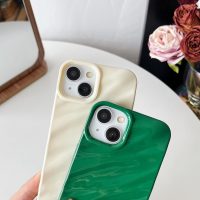 Caseative for iPhone 14 Case,Water Ripple Pattern Curly Wave Shape Soft Phone Case (Wine Red) - Image 4