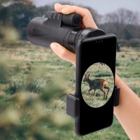 LAKWAR Telescope Phone Adapter, Universal Cell Phone Mount Compatible Binoculars, Monocular, Microscope, Spotting Scope, Telescope, Smartphone Holder Clip Bracket Fits Almost of Mobile Phones - Image 7