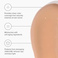 DRMTLGY Anti-Aging Tinted Moisturizer SPF 46 – Sheer Face Sunscreen & Lightweight Makeup with Broad Spectrum UV Protection – Hydrating Skin Care & Face Moisturizer – 1.7 oz - Image 2