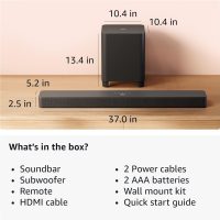Amazon Fire TV Soundbar Plus with subwoofer (newest model), 3.1 channel, Dolby Atmos, DTS:X, clear dialogue - Image 7
