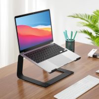 Laptop Stand for Desk Detachable Aluminum Computer Riser Portable Metal Notebook Holder Compatible with MacBook Air, Pro, Dell, HP, Lenovo and All 10-16" Laptops, Black - Image 6