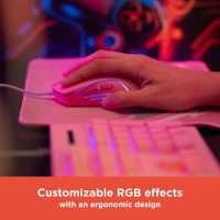 RadioShack Pink RGB Wired Backlit Gaming Mouse - Image 4