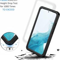 Lanhiem for Samsung Galaxy S22 Case, IP68 Waterproof Dustproof with Built-in Screen Protector, Heavy Duty Full Body Protective Phone Case for Samsung S22 5G, Black/Clear - Image 5