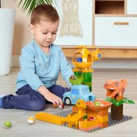 Marble Runs for Kids 4-8, Dinosaur Toys, Montessori Learning STEM Building Toys, Compatible with All Major Brands of Building Blocks for Toddler, Kids Ages 3 4 5 6 7 8+ Boys Girls Gifts - Image 4