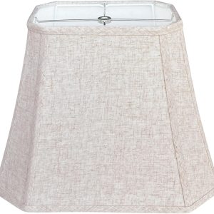 TOOTOO STAR (6 x 9)" x (11 x 14)" x 10.5" Linen Lamp Shade, Bell Cut Corner Lampshade for Table Lamp, Floor Lamp, Replaceable fabric lampshade