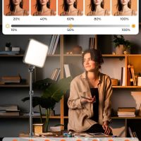 Torjim LED Video Light Kit | 24W, 3000-6500K Dimmable | 5 Lighting Modes | Studio Lights with Tripod Stand, Phone Holder & Wireless Remote | Professional Photography Lighting for Video Recording - Image 3