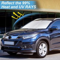 Custom Fit HR-V Windshield Sunshade for 2021 2022 2023 2024 2025 2026 HR-V (LX Sport EX EX-L) Accessories Front Window Cover for Windshield Sun Visor Protector 210T Reflective Blocks UV Keep Cool - Image 2