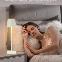 HASUN 2 Pack Cordless Table Lamp, Portable LED Desk Lamp, 5200mAh Battery Operated Lights, 3 Color Stepless Dimming Up, Night Light for Bedroom/Date/Bars/Cafe/Camping (Cream 2Pack) - Image 7