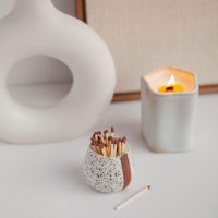 Ceramic Match Holders with Striker - Set of 2 - Candle Accessories - Candle Lover Gifts - Housewarming Gift - Matches NOT included - Image 7
