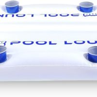 GoPong Pool Lounge Beer Pong Inflatable with Social Floating, White - Image 7