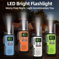 Walkie Talkies Long Range For Adults,Rechargeable 22 FRS NOAA Family Walky Talky 2 Way Radio Walkie Talkies With Earpiece 1500mAh Battery VOX Flashlight Type-C Charging For Camping Hiking Cruise,4Pack - Image 4