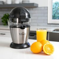 Vinci Hands Free Electric Citrus Juicer, 1-Button Juicer Machine, Orange Lime Grapefruit Lemon Squeezer, Easy to Clean Orange Juicer Squeezer, Black/Stainless Steel - Image 3