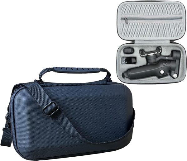 Osmo Mobile 7P Case, Portable Storage OM 7P Carrying Case Shoulder Bag for DJI OM 7 /7P Smartphone Gimbal Stabilizer Accessories Black