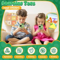 Kids Smart Phone Toys for Boys,Dinosaurs Gift Toys for Boys Ages 3-9 Christmas Birthday Gifts Mini Smart Phone Toys With 2.8" Touchscreen 16 Learning Games Dual Camera Music Player, 8G SD Card - Image 6