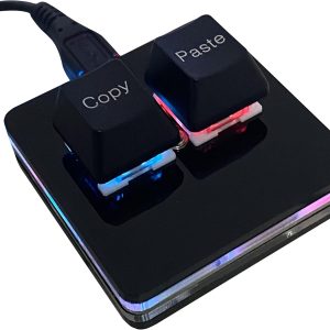Copy and Paste 2-Key Keyboard SAYO OSU Keypad Hotswap One Handed Mechanical Gaming Keyboard Cherry Switch RGB Backlit Mini USB Keypad for macros or Rhythm Games