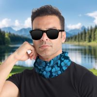 Floral Pattern Cooling Neck Gaiter Face Mask Lightweight Sun Protection Bandana Multifunctional Outdoor Headwear - Image 4